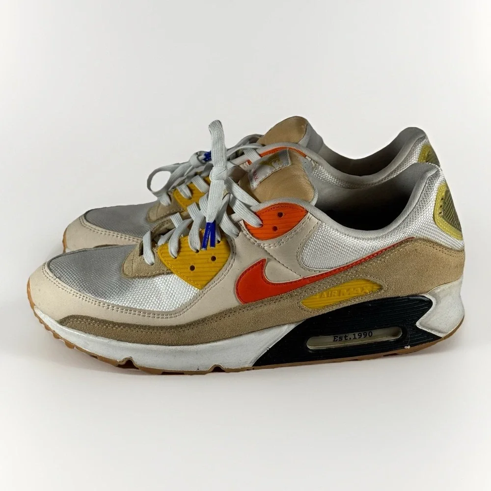 Nike Air Max 90 'M. Frank Rudy' FB4315-100 White‎ Red Sneaker Shoe Men's Size 14